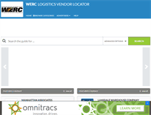 Tablet Screenshot of logisticsvendorlocator.com